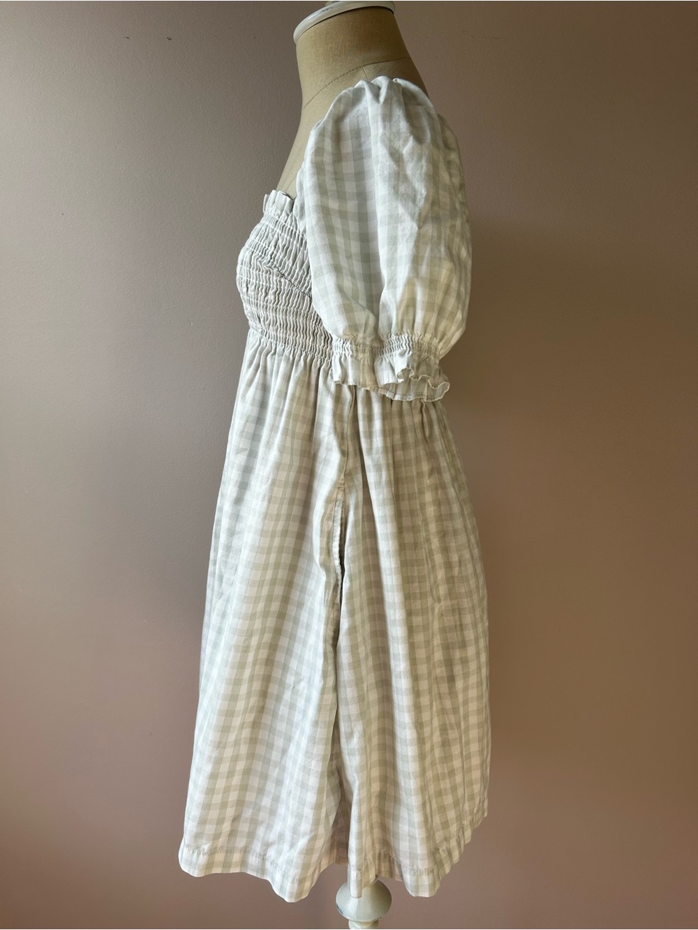 A&F Puff Sleeve Smocked Mini Dress - Picture 2 of 8